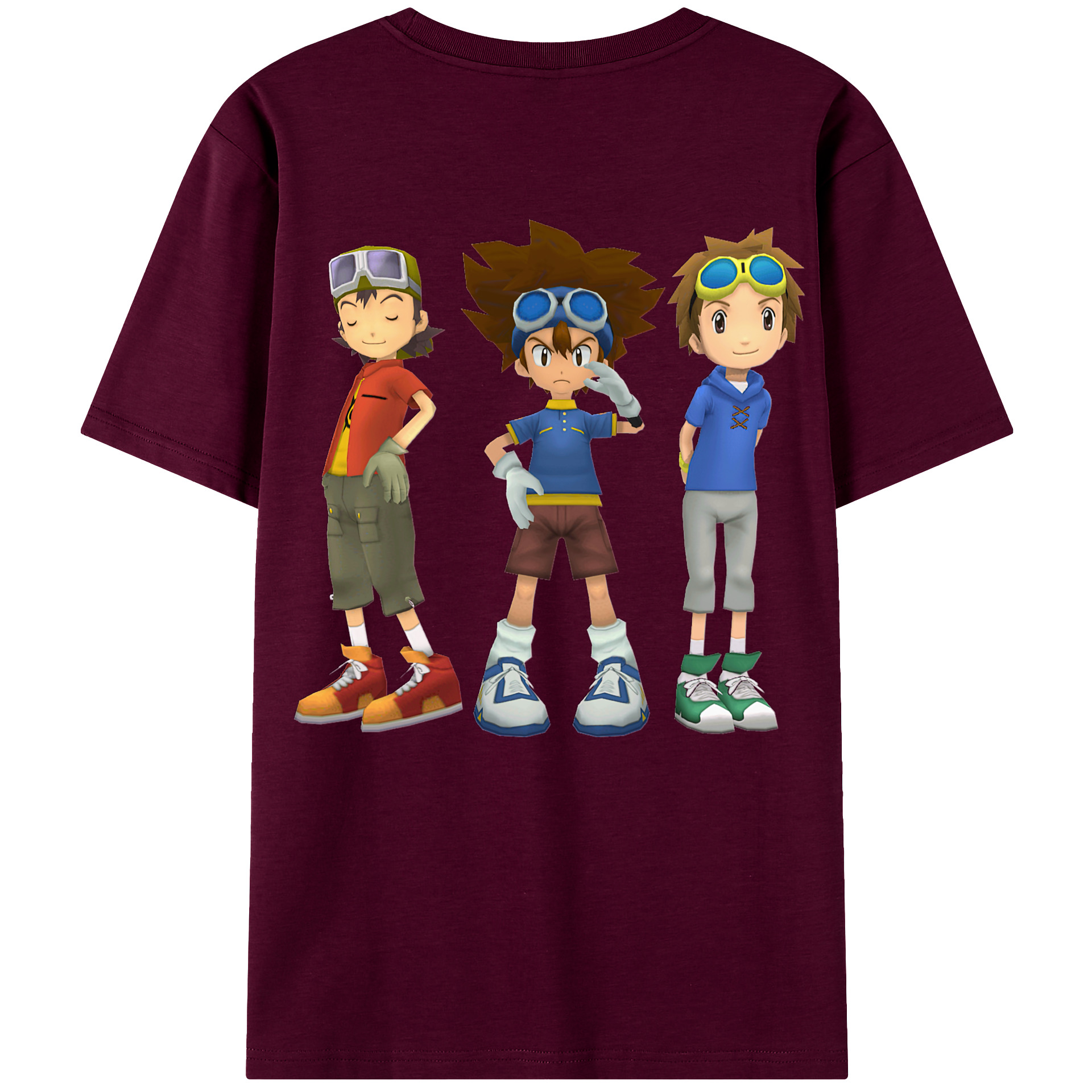 （画像用） Digimon デジタルモンスター/デジモン レディース半袖Tシャツ(バックプリント)